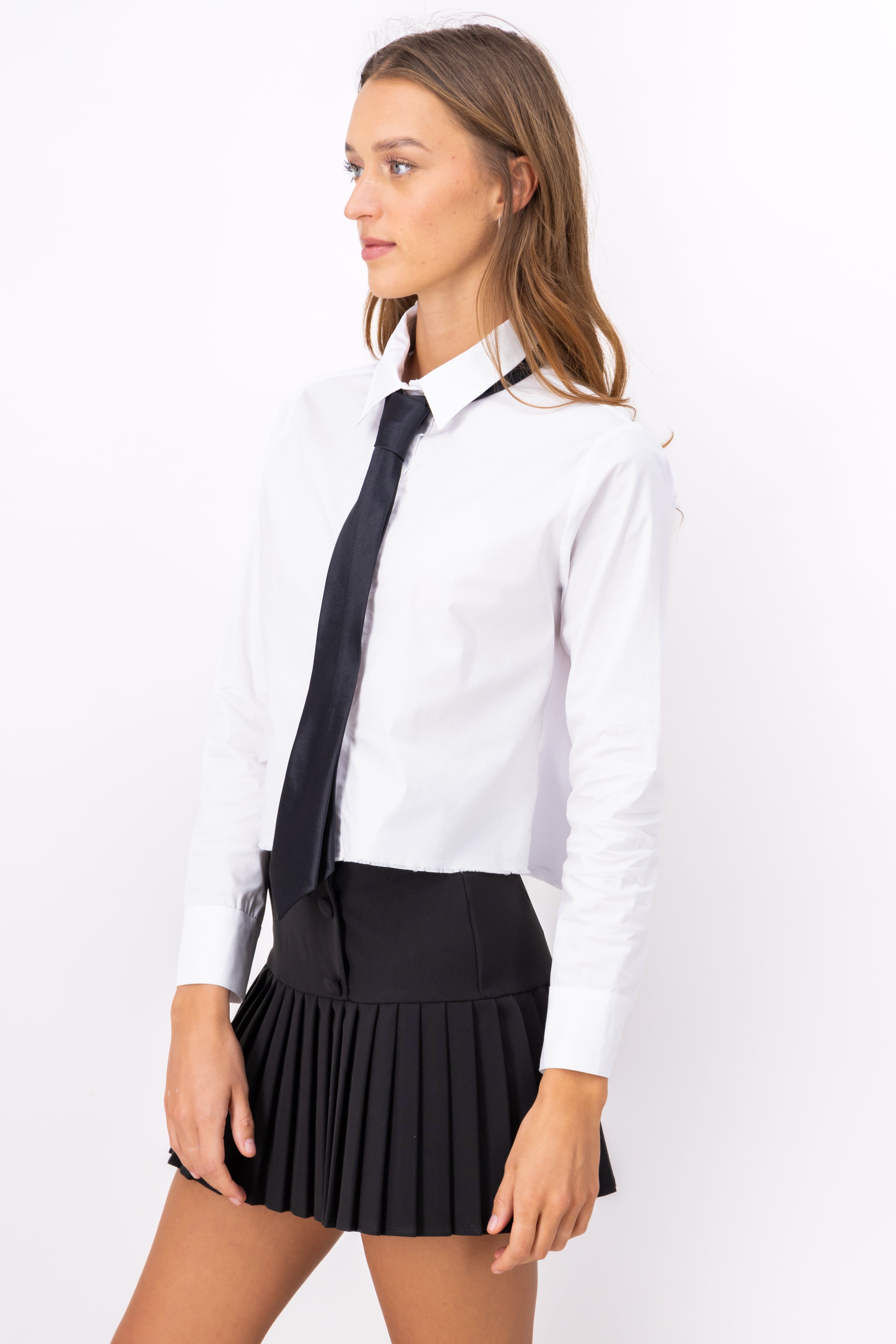 Camisa Crop Corbata sold by Shasa product image thumbnail 3