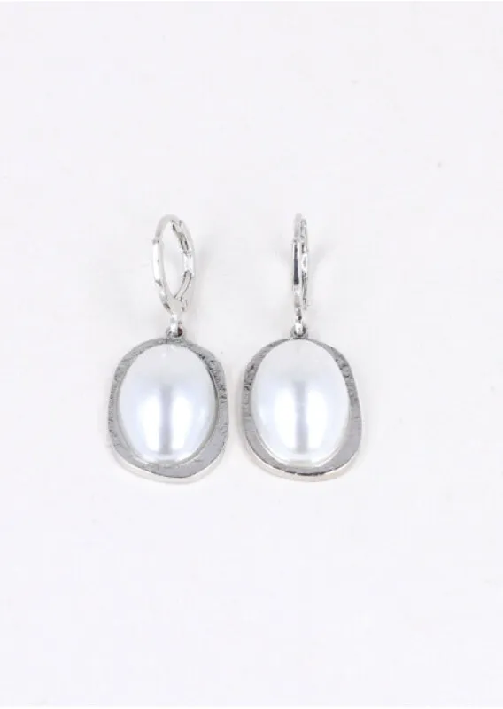 Arracadas Perla Plana sold by Shasa