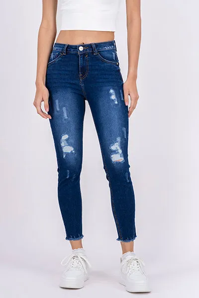 Jeans cintura media destrucciones flecos sold by Shasa product image thumbnail 2