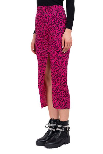 Falda Midi Animal Print Abertura Pierna sold by Shasa product image thumbnail 3