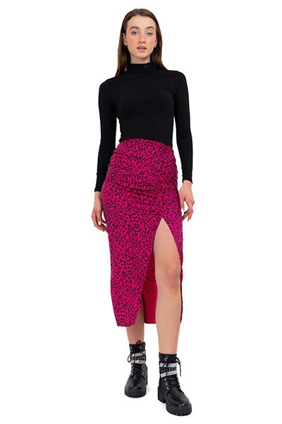 Falda Midi Animal Print Abertura Pierna sold by Shasa product image thumbnail 2