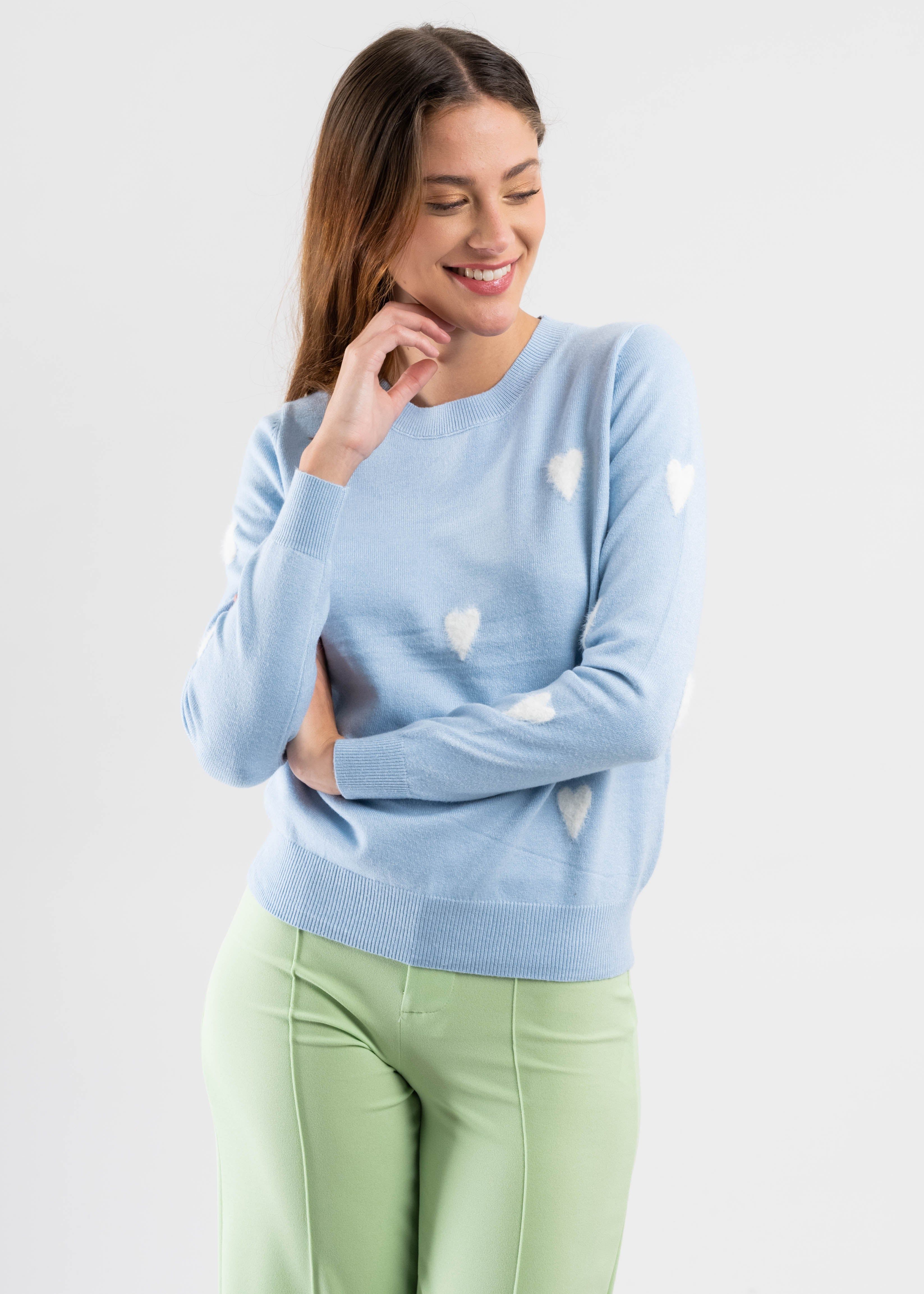 Suéter punto corazones fluffy sold by Shasa product image thumbnail 5