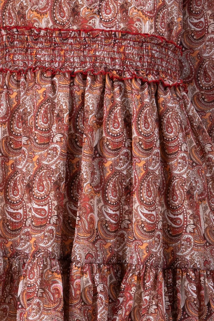 Vestido manga larga estampado paisley sold by Shasa product image thumbnail 5