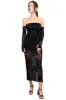 Vestido mesh flock mangas sold by Shasa