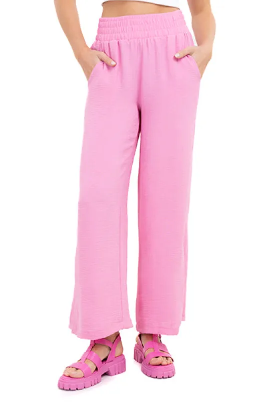 Pantalón wide leg texturizado sold by Shasa