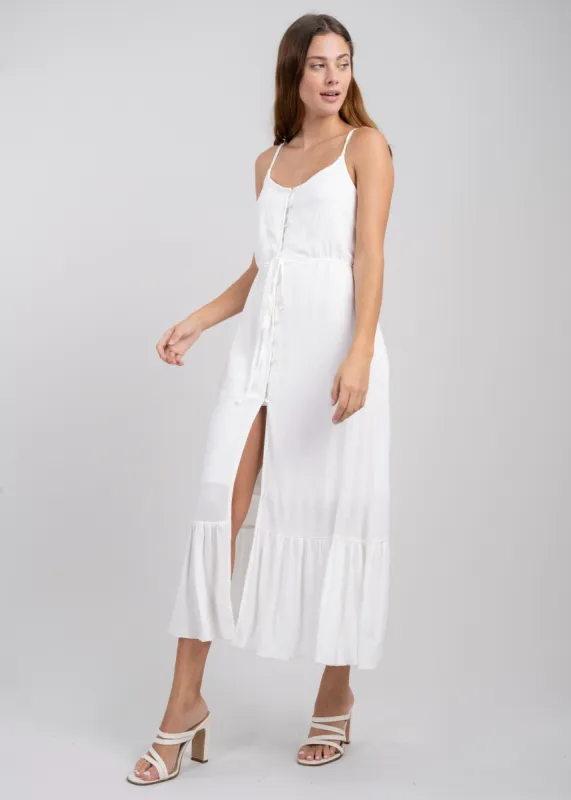 Vestido maxi botones delanteros sold by Shasa