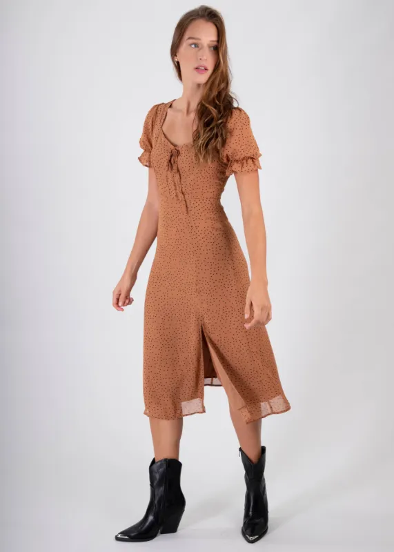 Vestido midi polka dots sold by Shasa