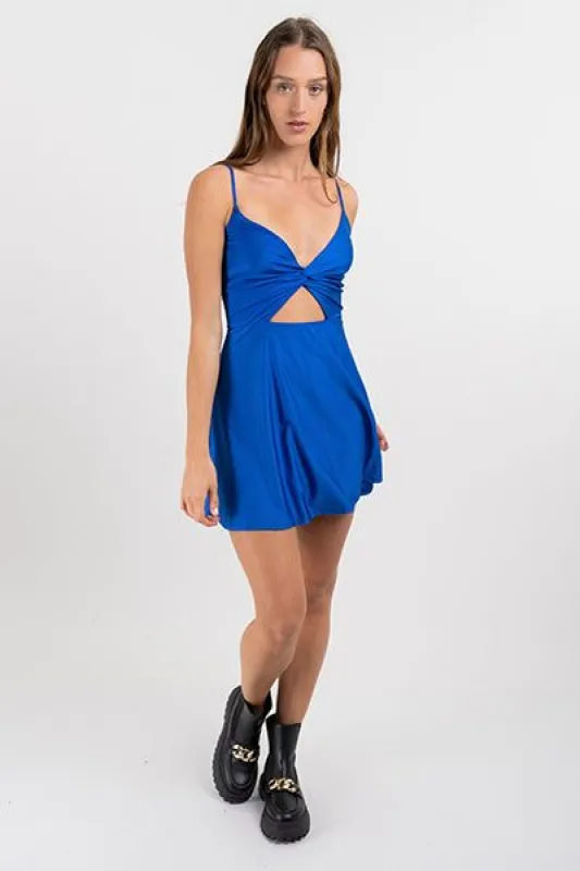 Vestido mini cut out frontal satín sold by Shasa