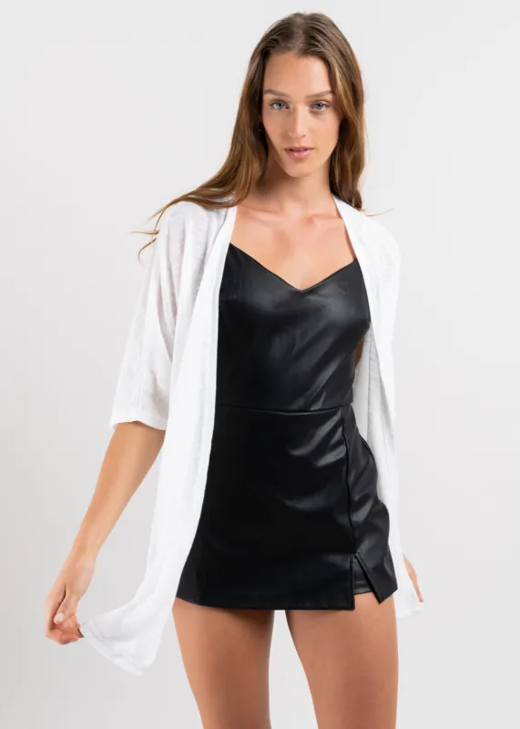 Cárdigan largo liso sold by Shasa