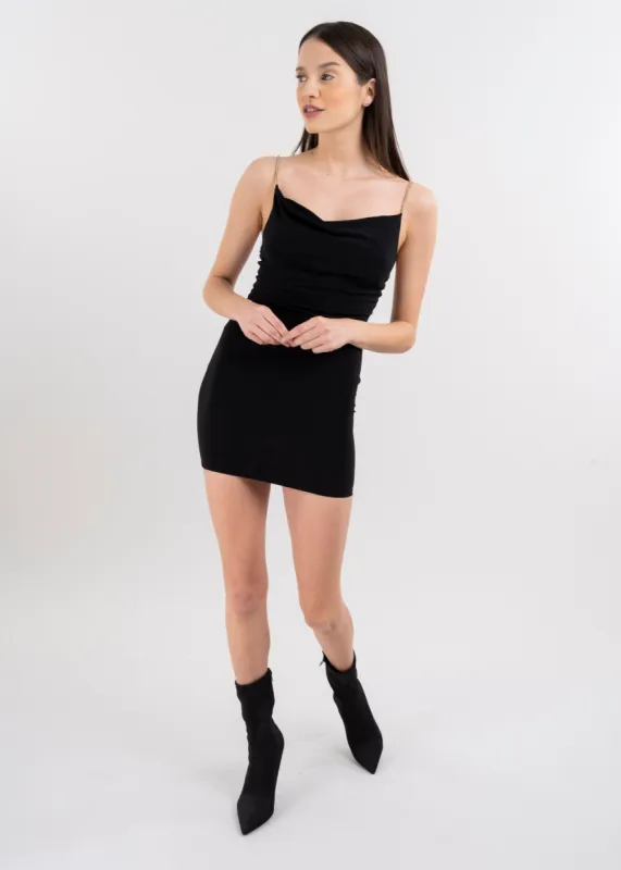 LES YEUX　MINI DRESS　BLACK Close Your Eyes Mini Dress Black | Parallel