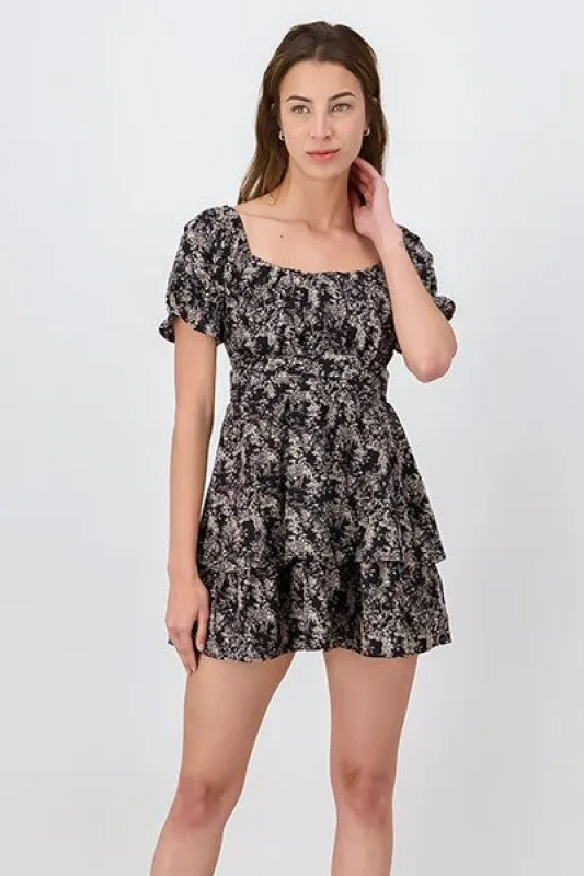 Vestido mini olanes flores sold by Shasa