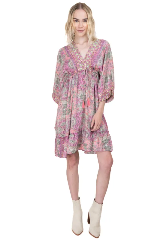 Vestido mini estampado paisley sold by Shasa