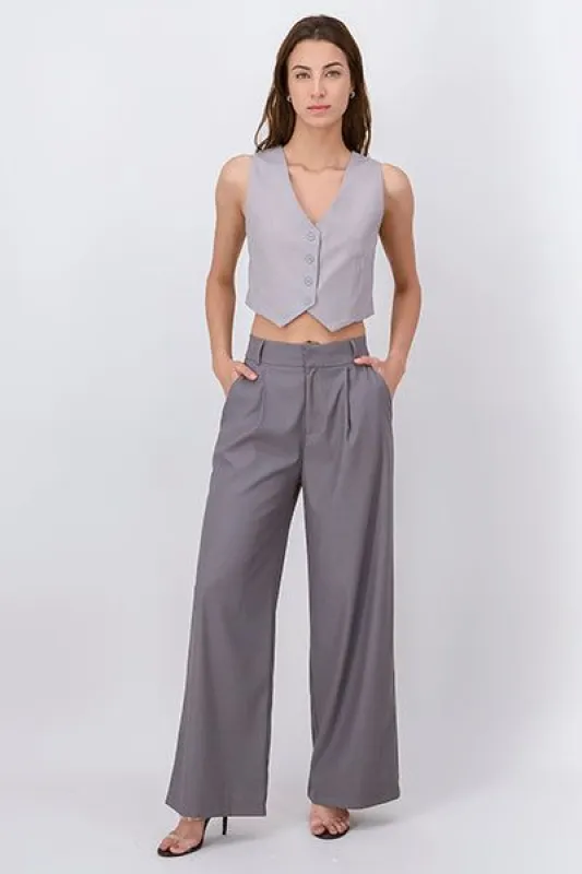 Pantalón sastre pierna amplia sold by Shasa