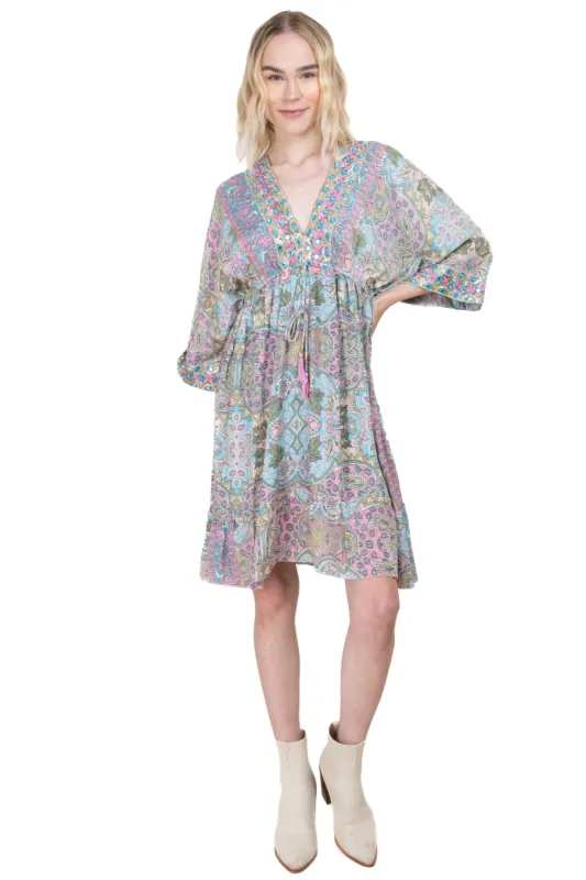 Vestido mini estampado paisley sold by Shasa