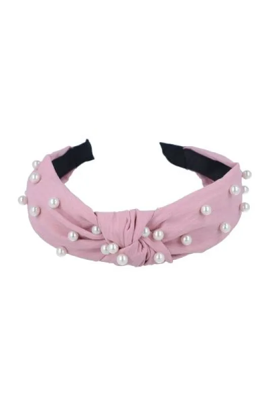 Diadema nudo perlas sold by Shasa