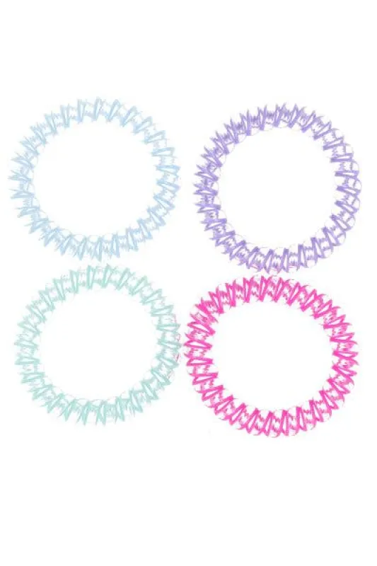 Set 4 ligas cabello multicolor sold by Shasa