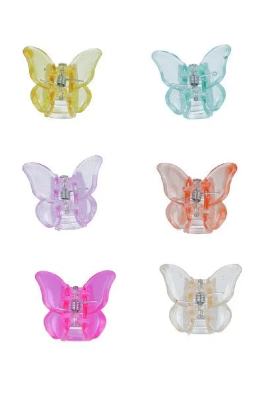 Set 6 pinzas mariposas sold by Shasa