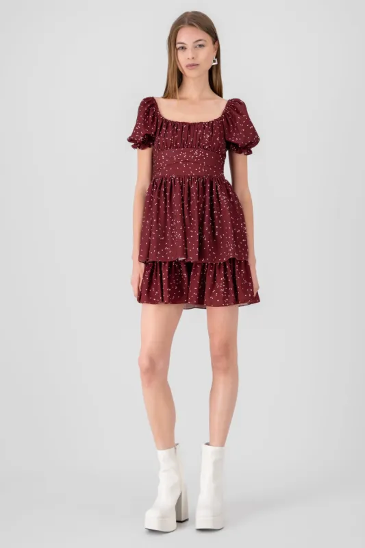 Vestido Mini Manga Abullonada sold by Shasa