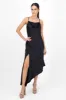Vestido Maxi Asimetrico Cuello Cascada sold by Shasa
