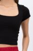 Top Doble Tela Cuello Cuadrado sold by Shasa