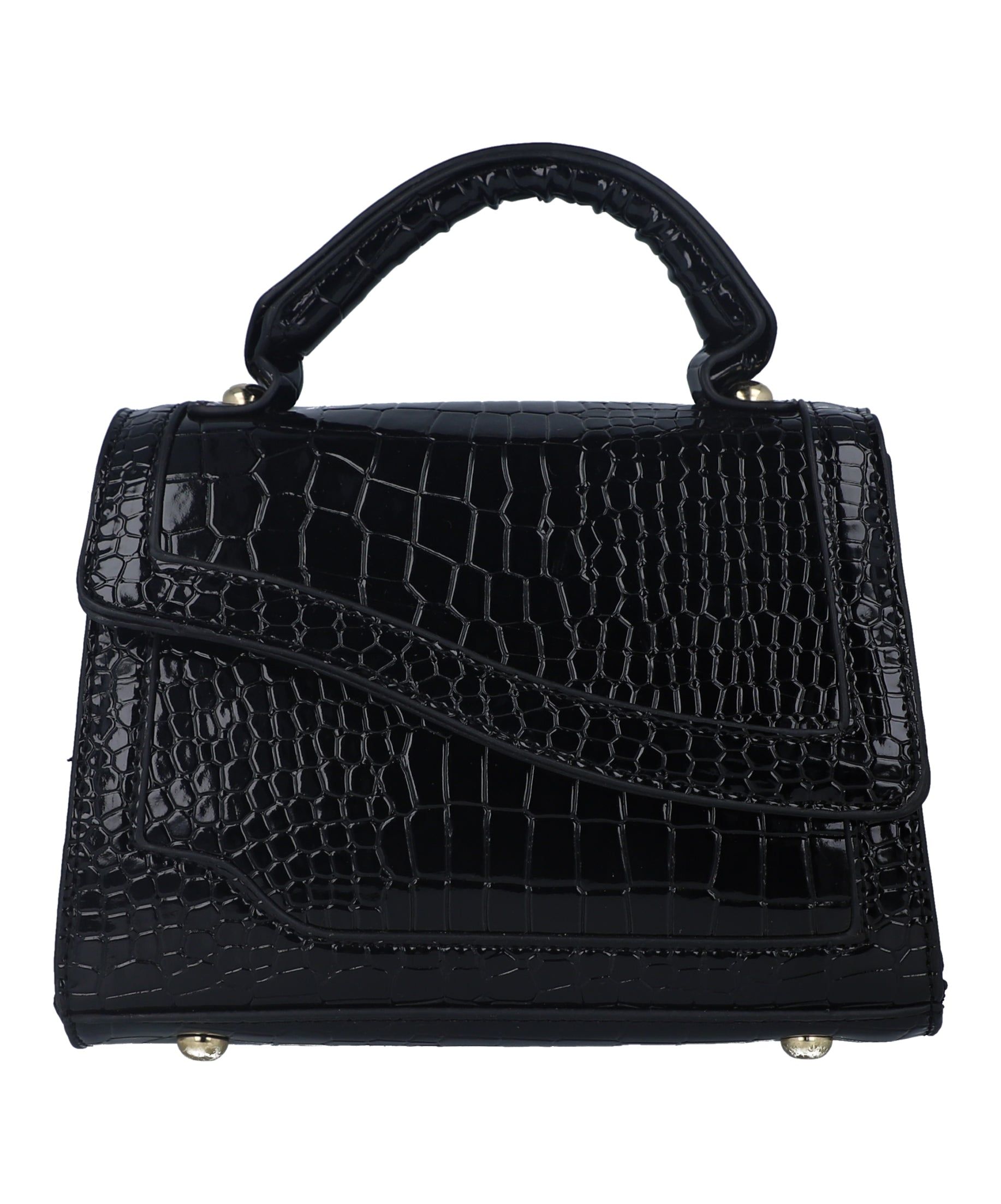 Bolsa estructurada textura croco sold by Shasa