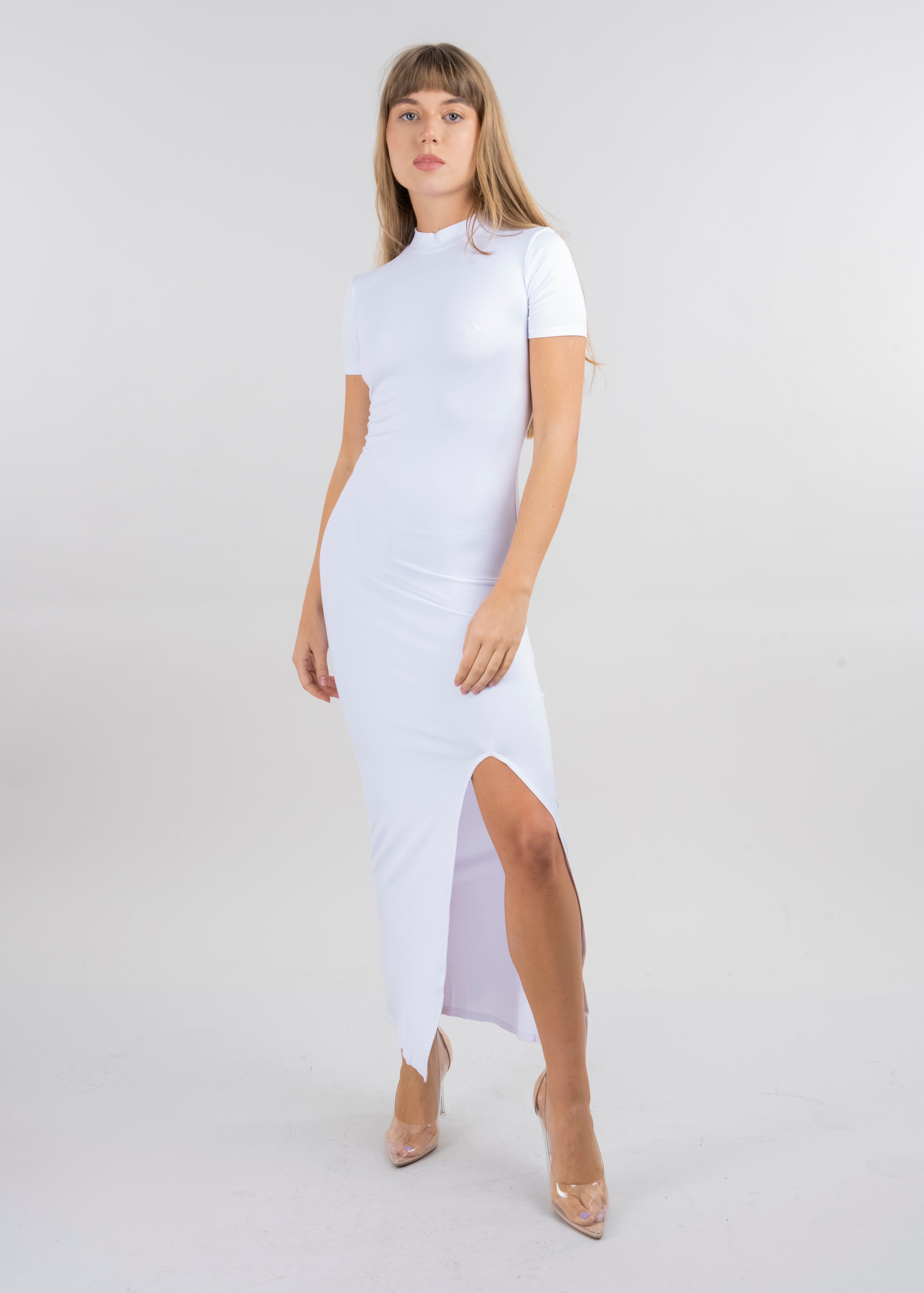 Vestido maxi abertura sold by Shasa