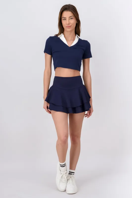 Falda mini olanes sold by Shasa