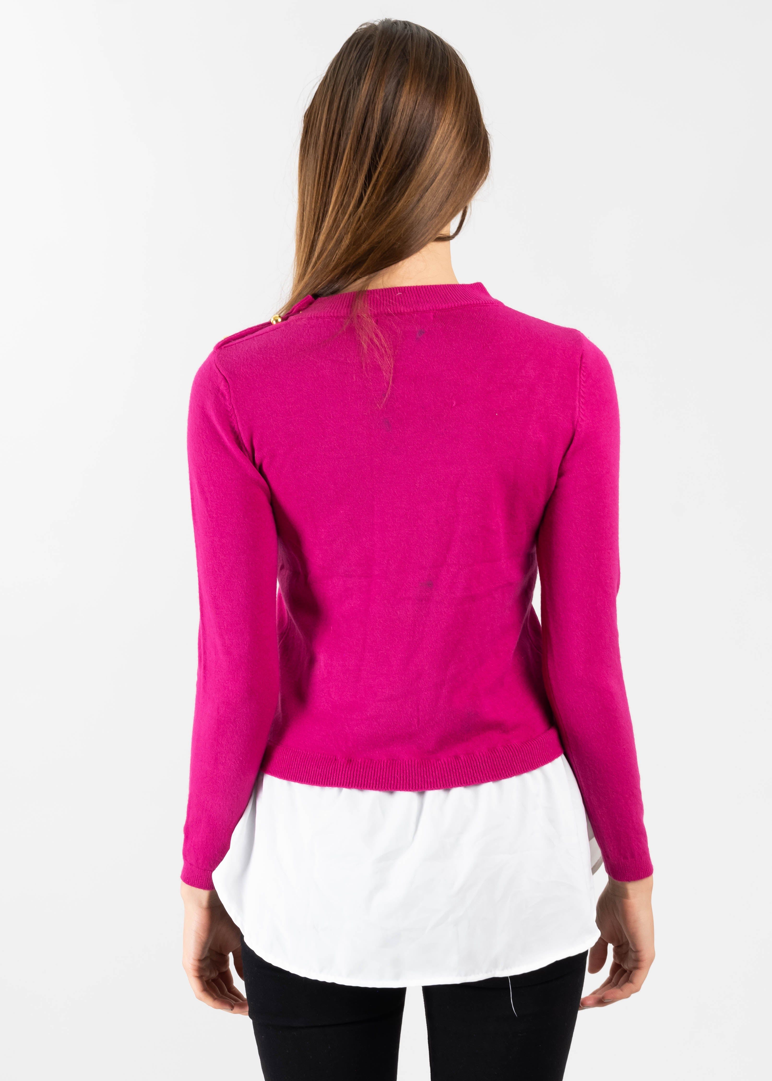 Suéter Cuello Alto Simulación Camisa sold by Shasa product image thumbnail 4