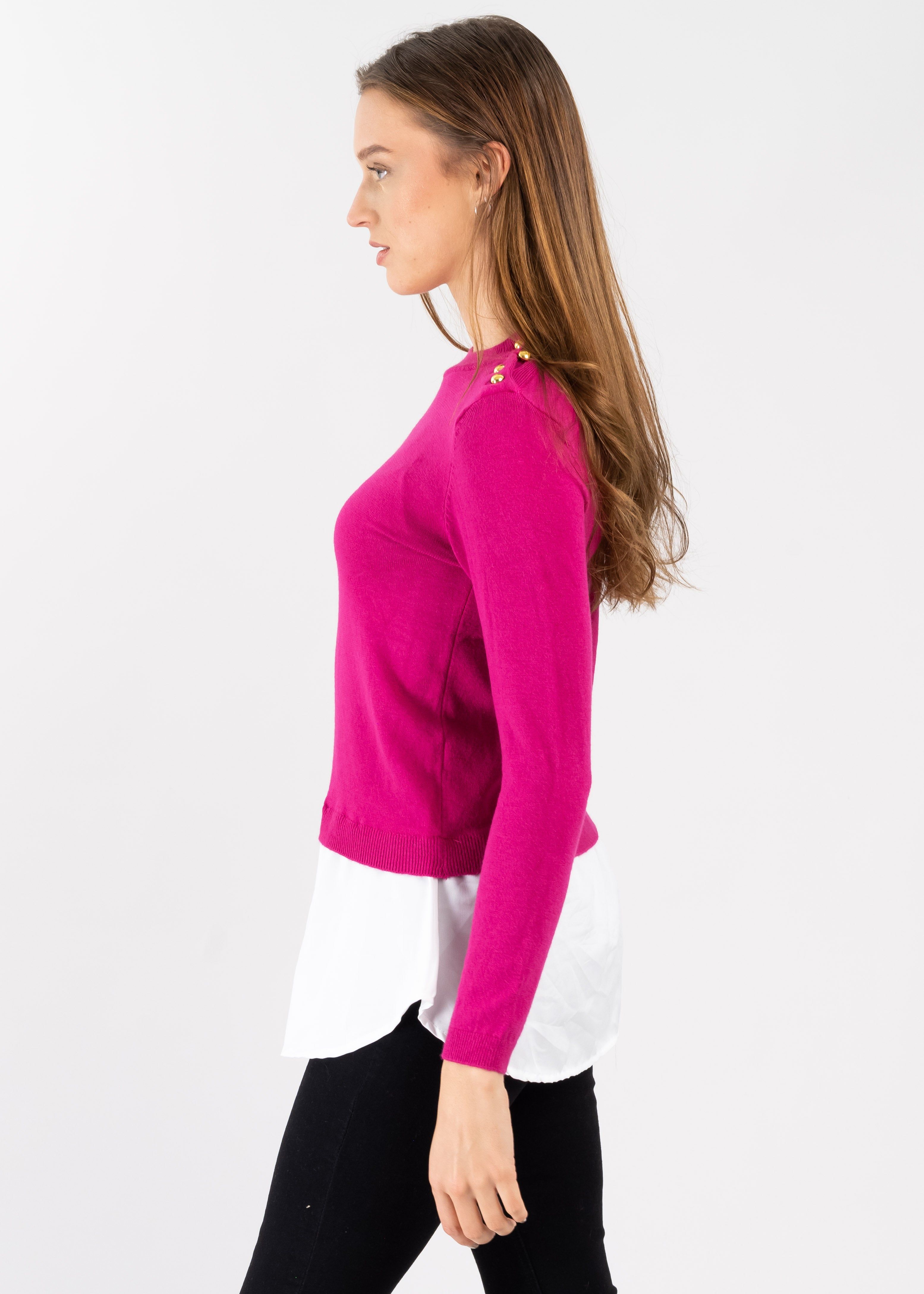 Suéter Cuello Alto Simulación Camisa sold by Shasa product image thumbnail 3