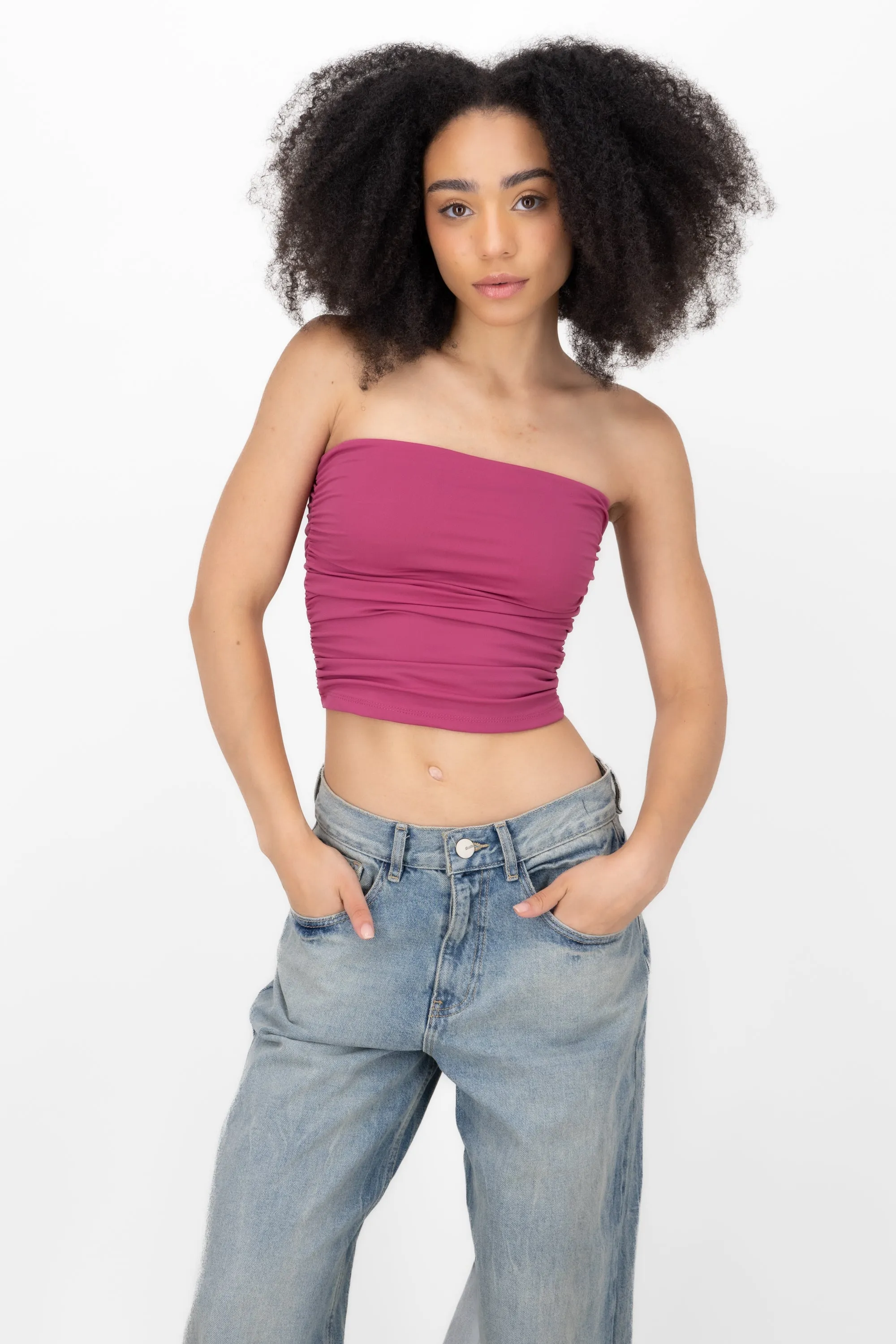 Top Tubo Strapless Drapeado sold by Shasa