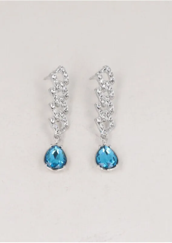 Aretes Cadena Gota Brillos sold by Shasa