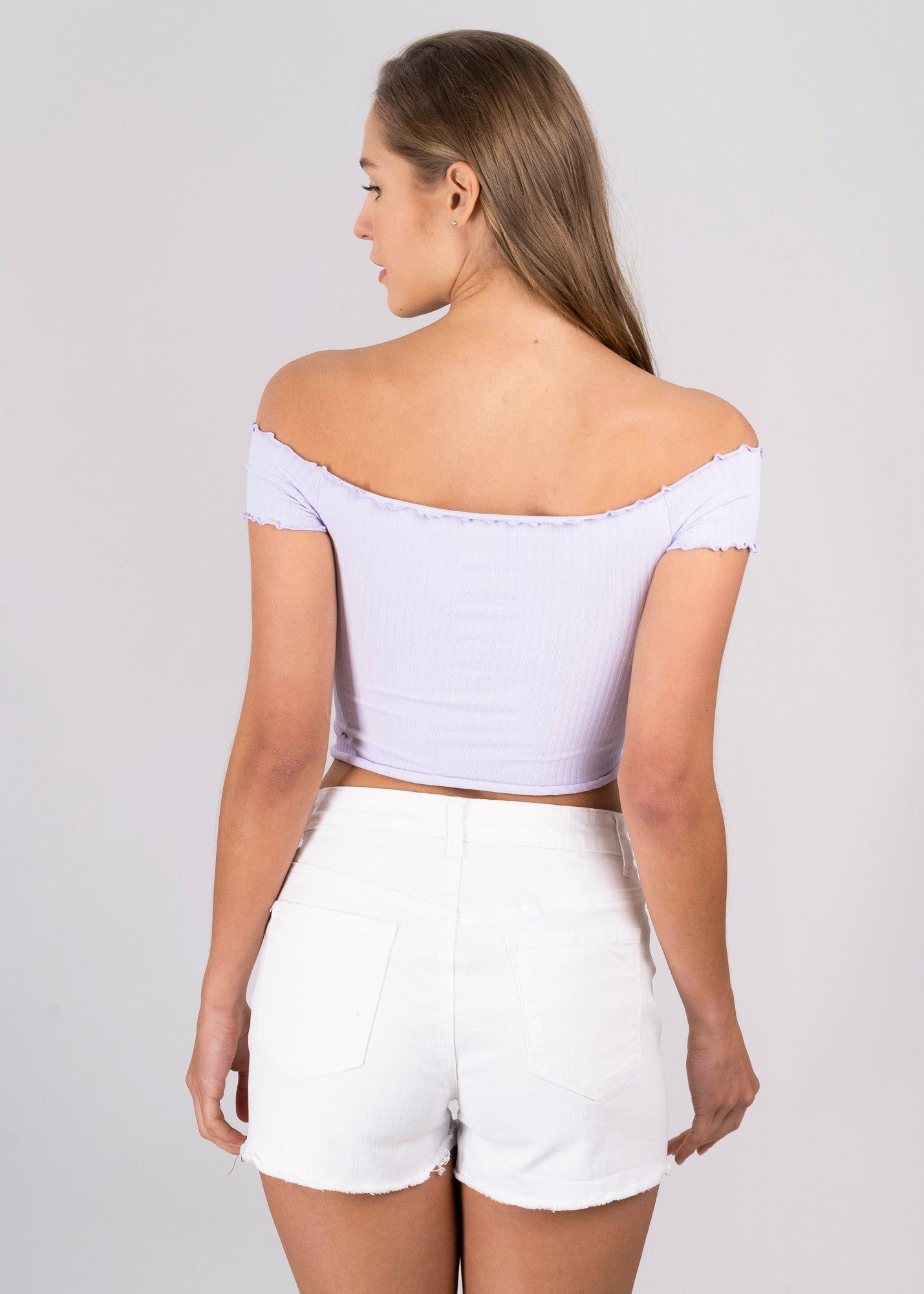 Top acanalado hombros descubiertos sold by Shasa product image thumbnail 4