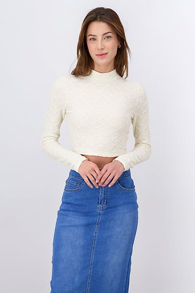 Top manga larga textura sold by Shasa