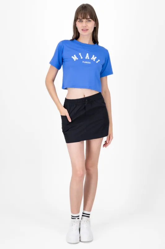 Falda mini tipo parachute sold by Shasa