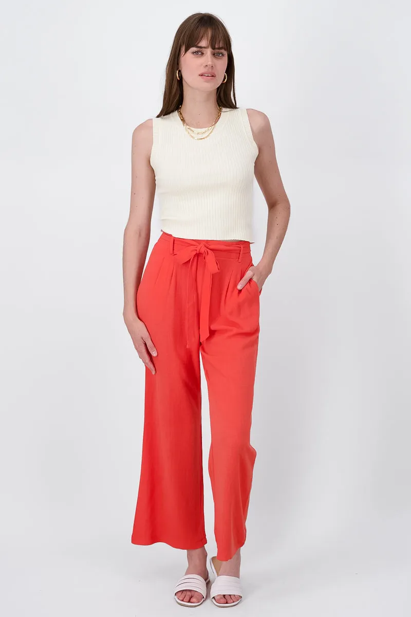 Pantalon Fluido Lino Detalle Moño sold by Shasa