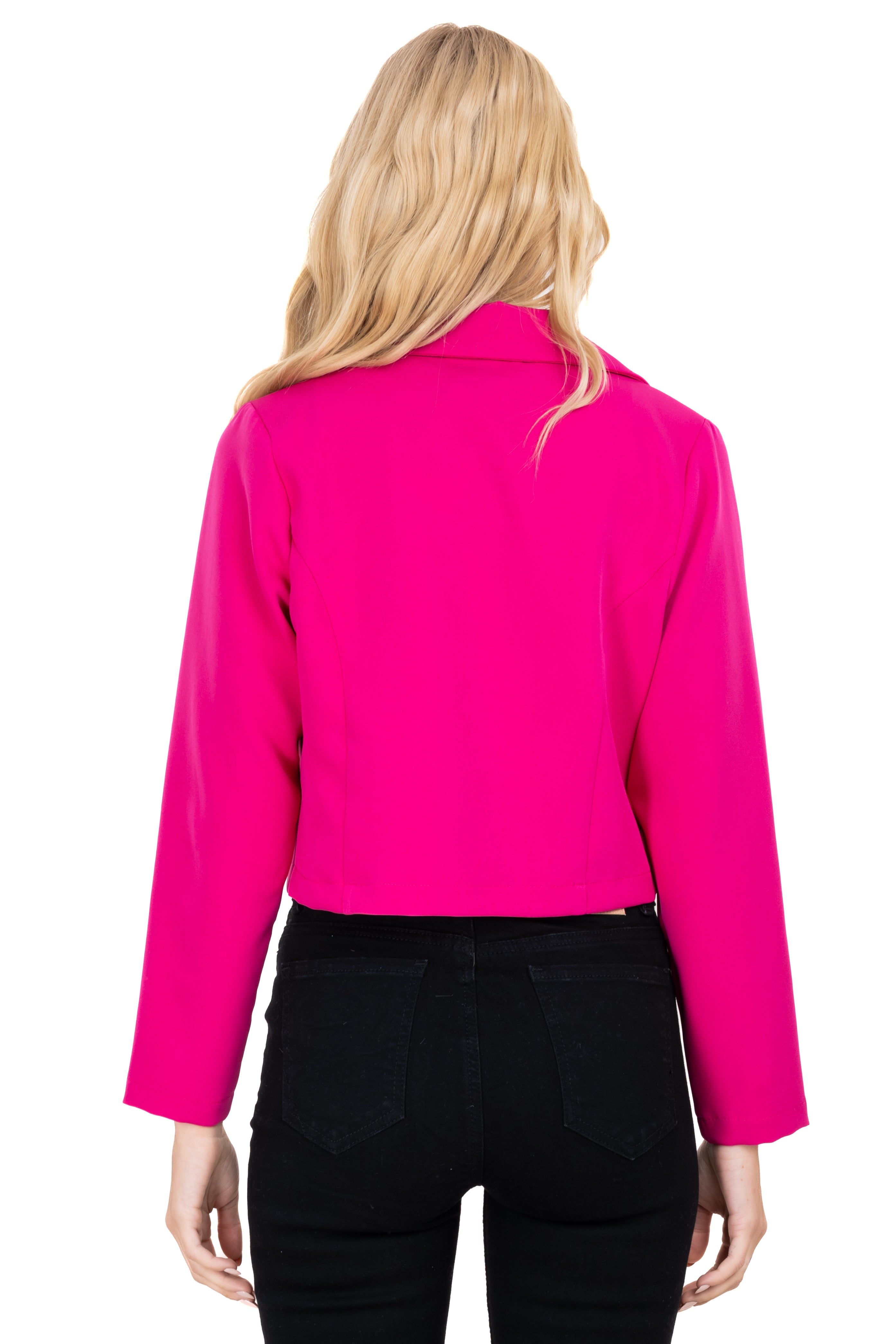 Saco crop cruzado con dettale de boton sold by Shasa product image thumbnail 4