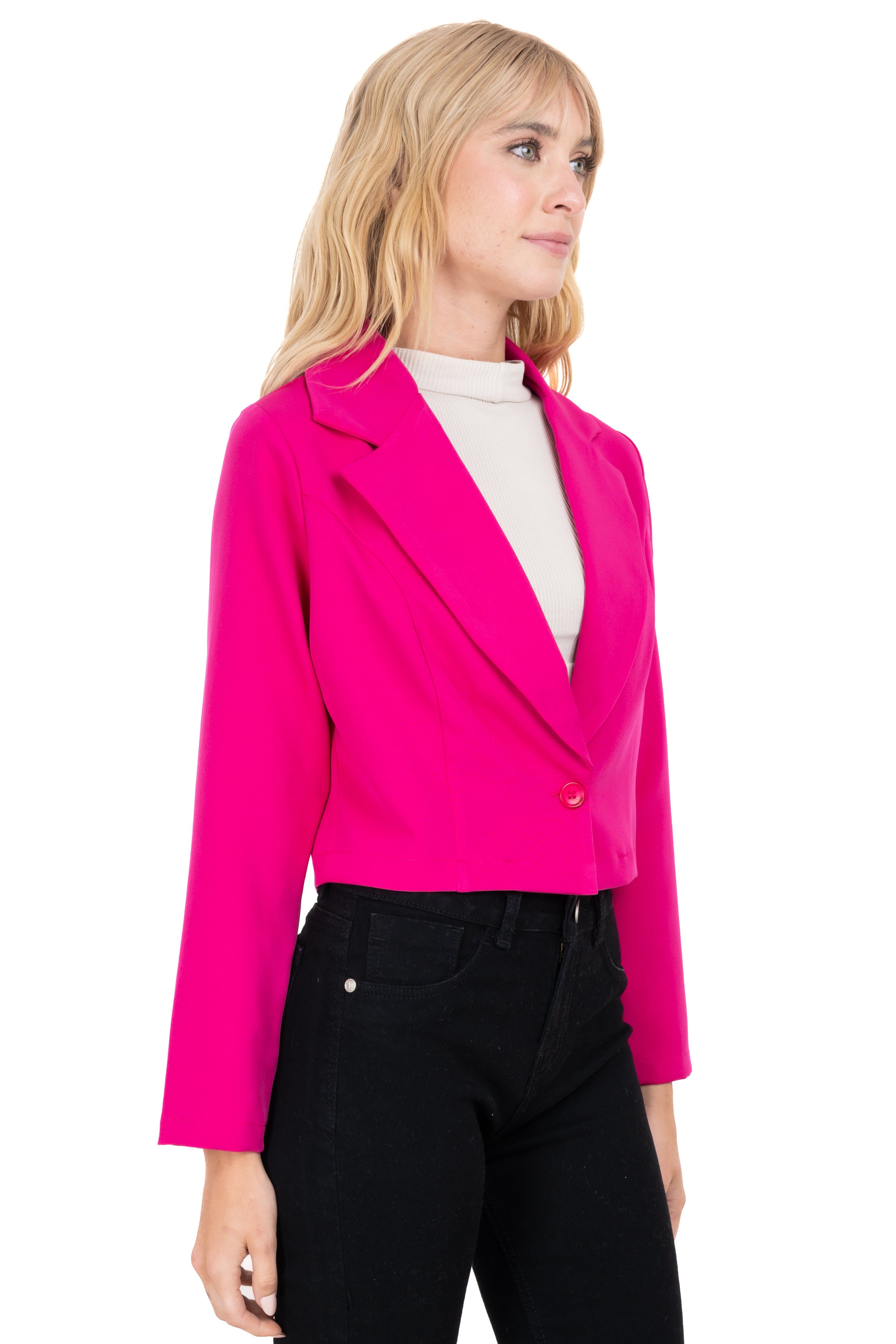 Saco crop cruzado con dettale de boton sold by Shasa product image thumbnail 3