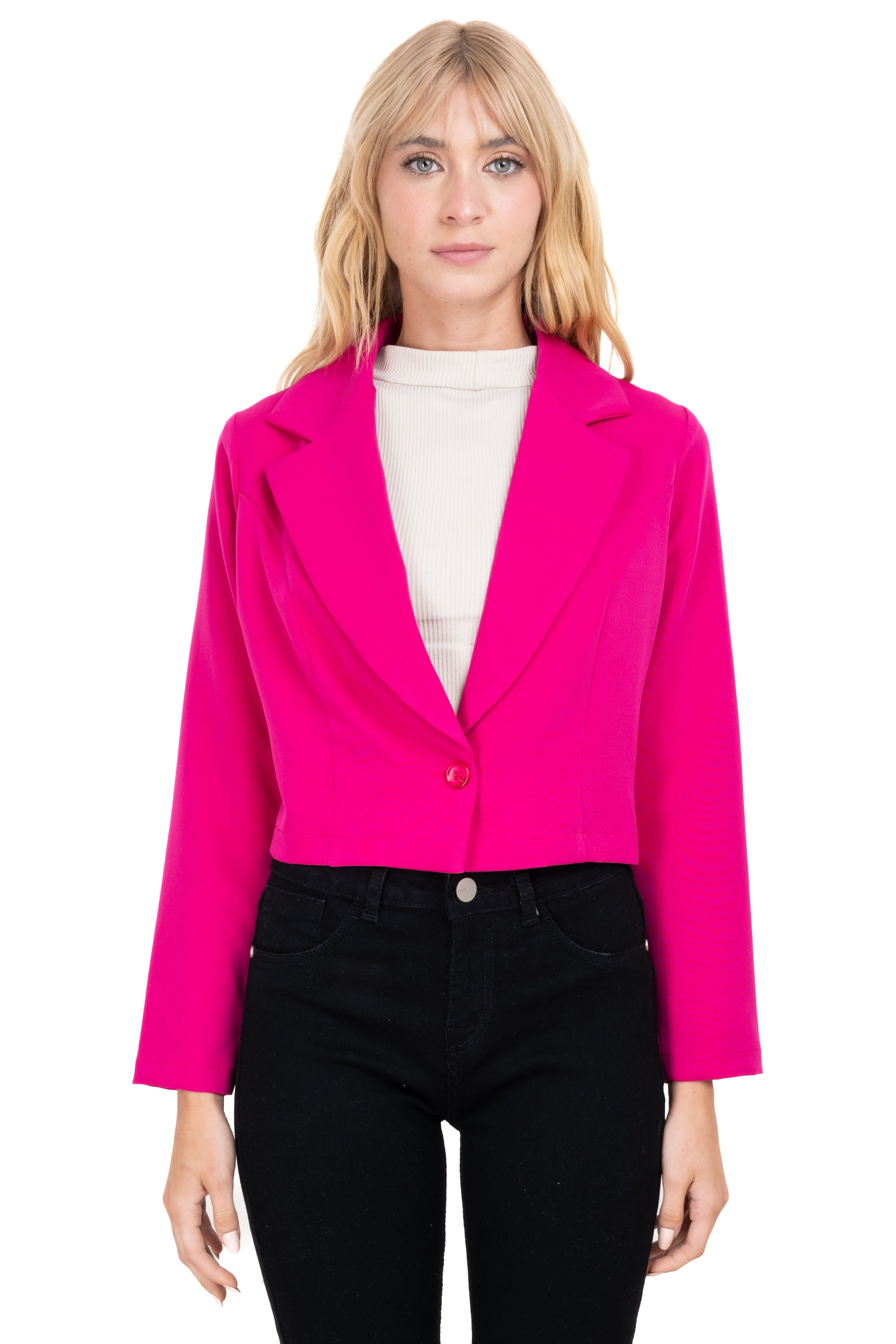 Saco crop cruzado con dettale de boton sold by Shasa product image thumbnail 2