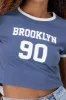 Playera crop brooklyn sold by Shasa