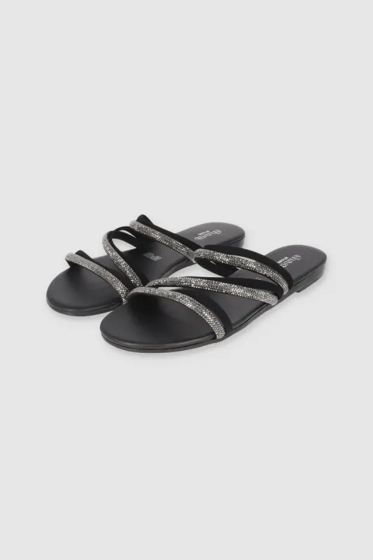 Sandalia tiras brillo mix pu sold by Shasa