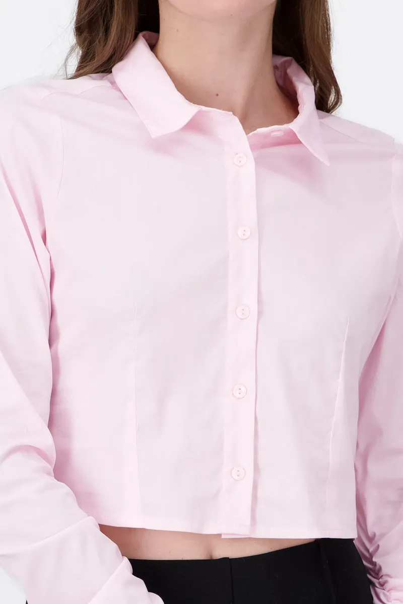 Camisa Crop Detalle Drapeado Mangas sold by Shasa product image thumbnail 5