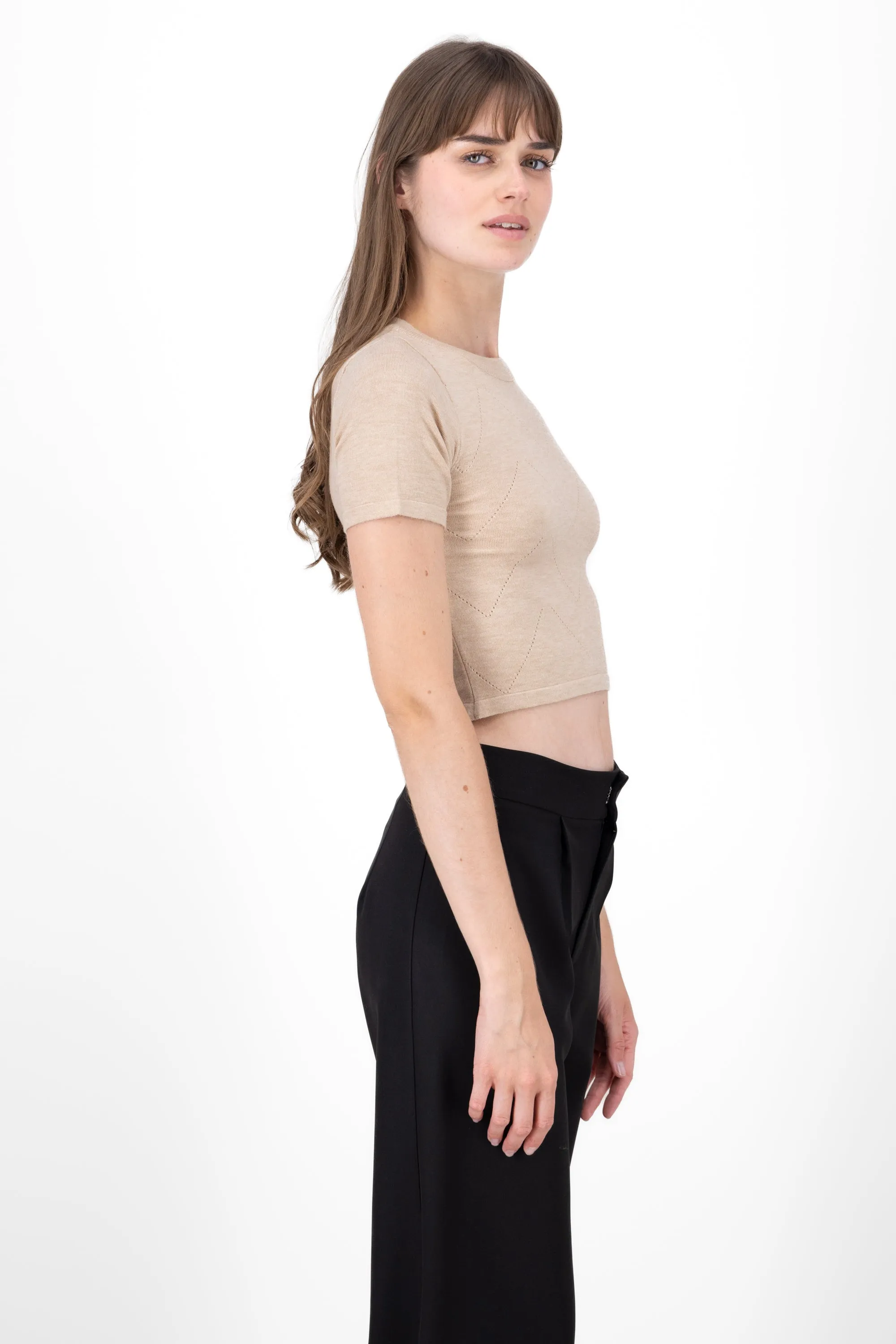 Top tejido liso manga corta sold by Shasa product image thumbnail 3