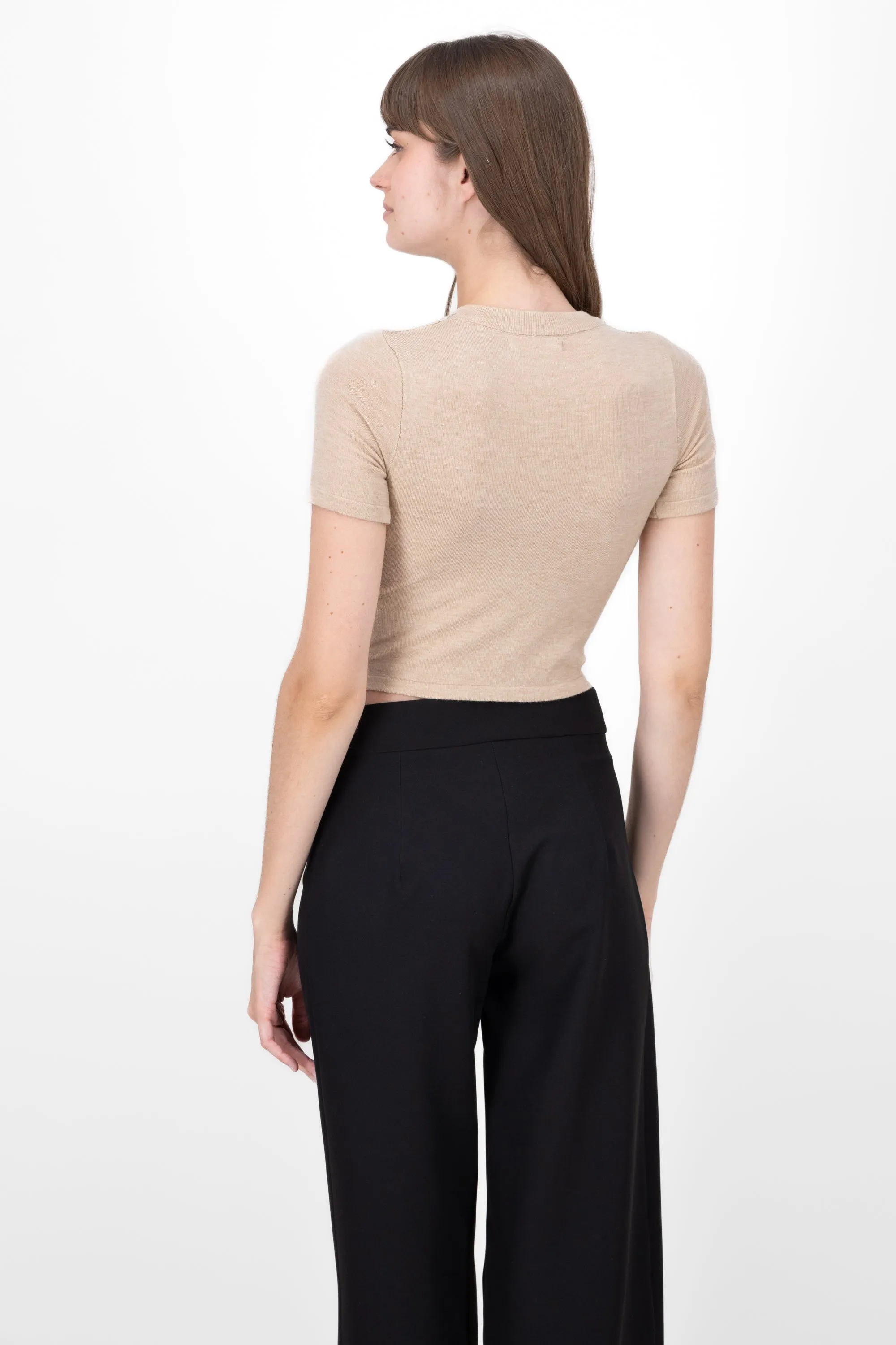 Top tejido liso manga corta sold by Shasa product image thumbnail 4