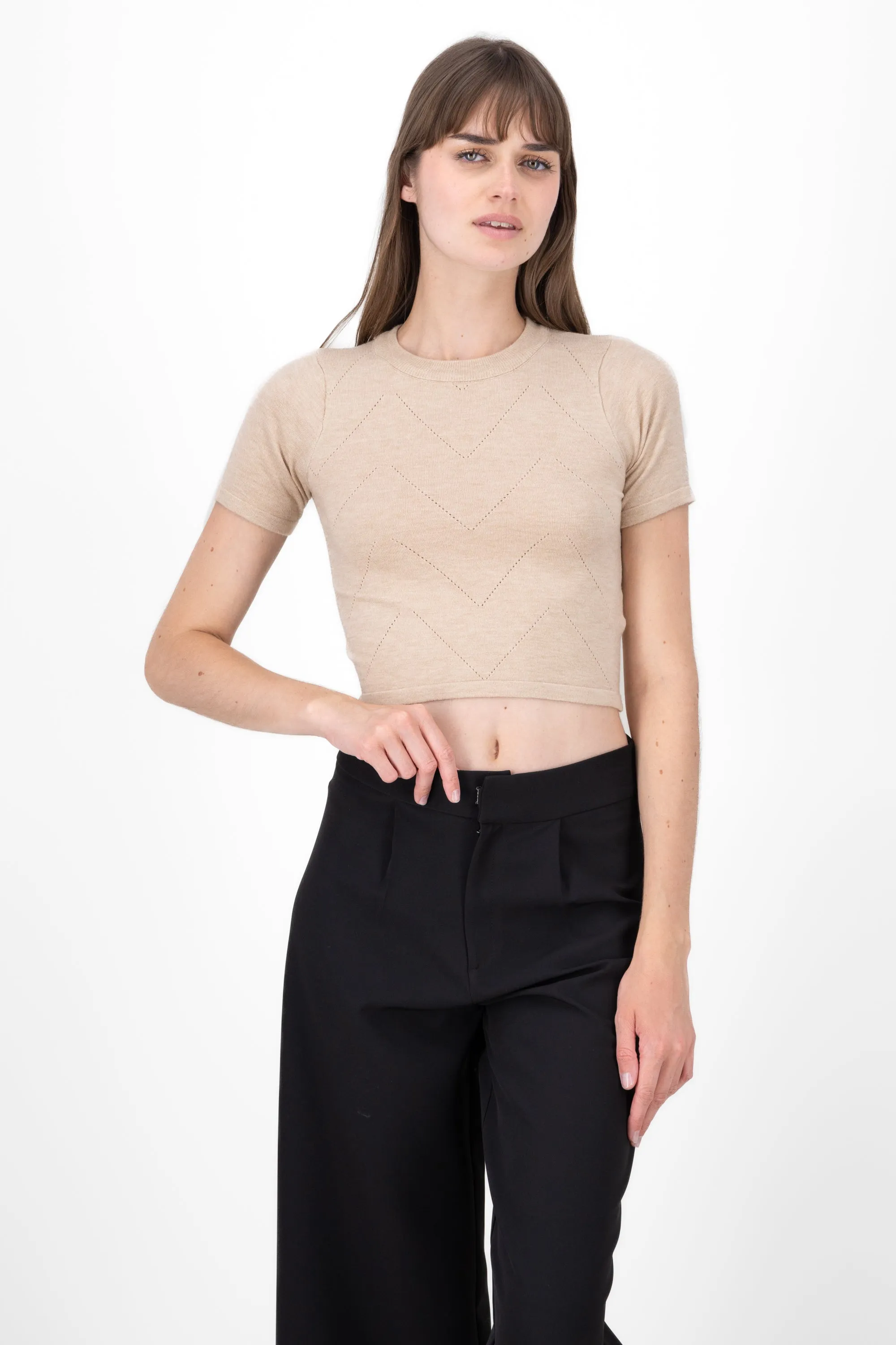 Top tejido liso manga corta sold by Shasa product image thumbnail 2