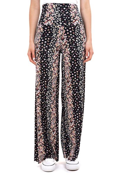 Pantalon wide leg estampado flores sold by Shasa