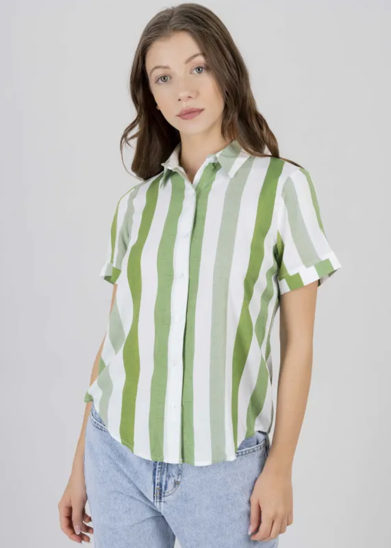 Camisa Manga Corta Rayada sold by Shasa