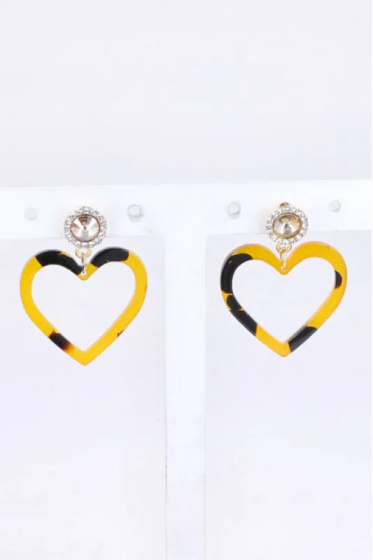 Aretes Corazon Brillo sold by Shasa