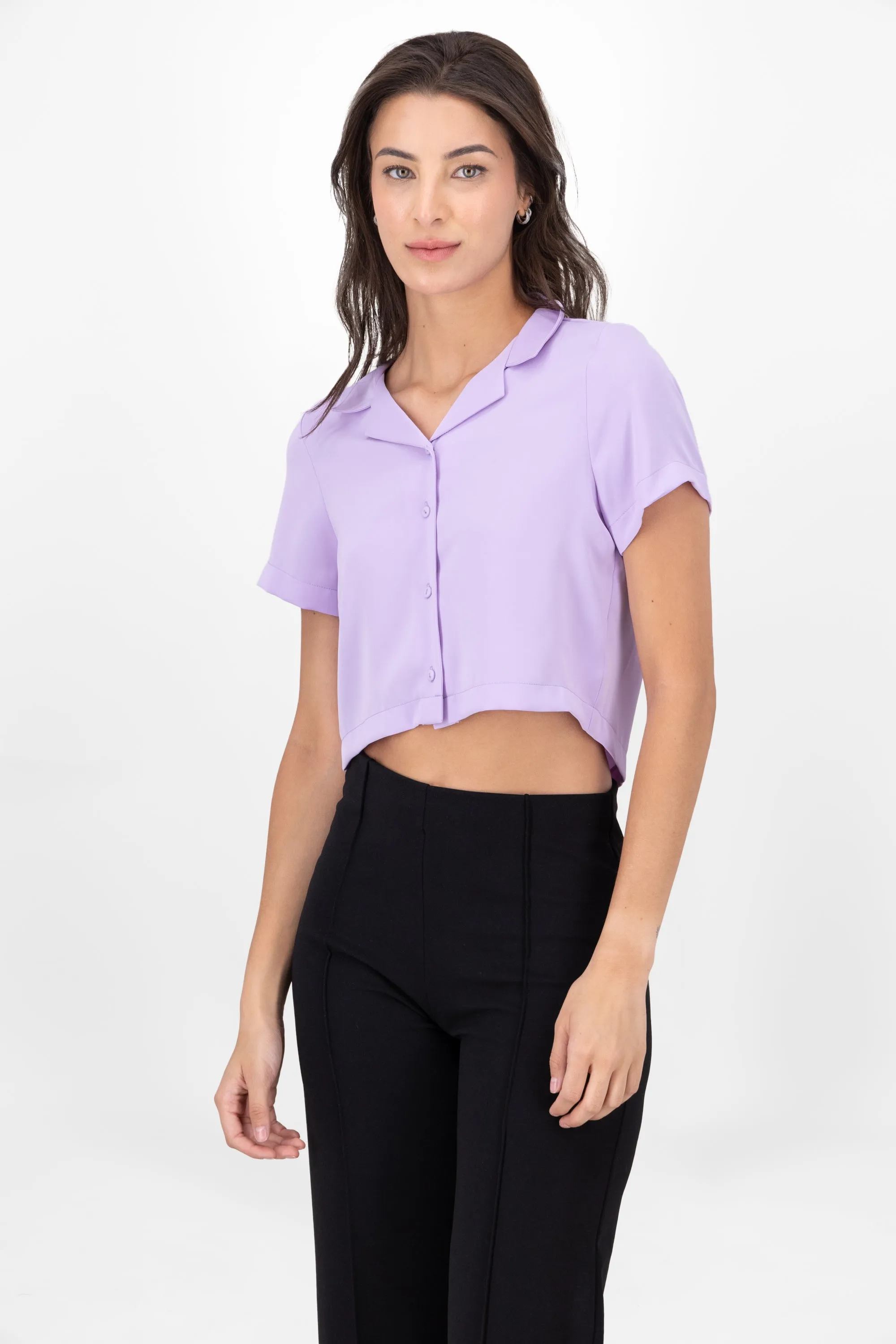 Camisa Crop Amplia Manga Corta sold by Shasa product image thumbnail 2