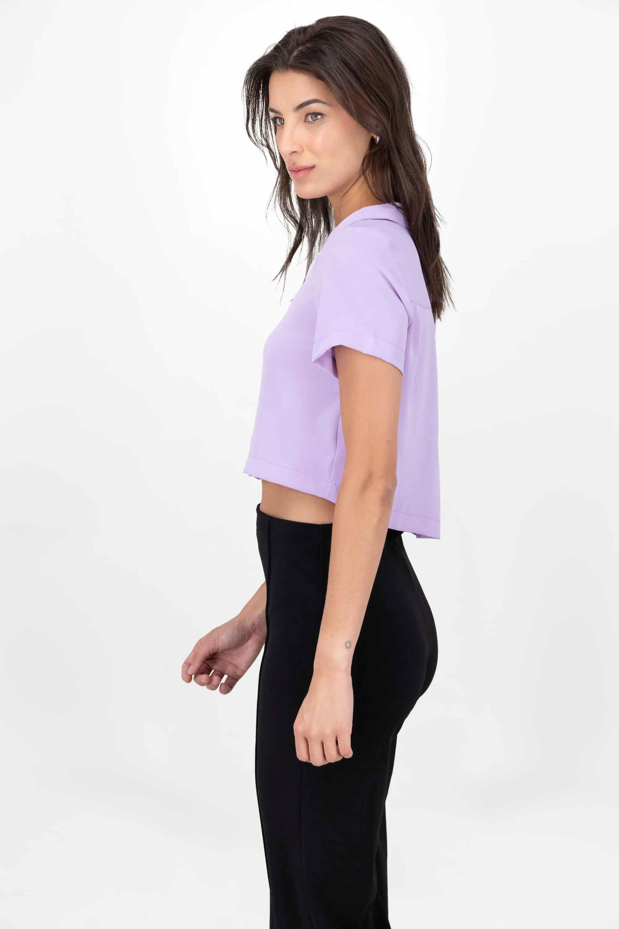 Camisa Crop Amplia Manga Corta sold by Shasa product image thumbnail 3