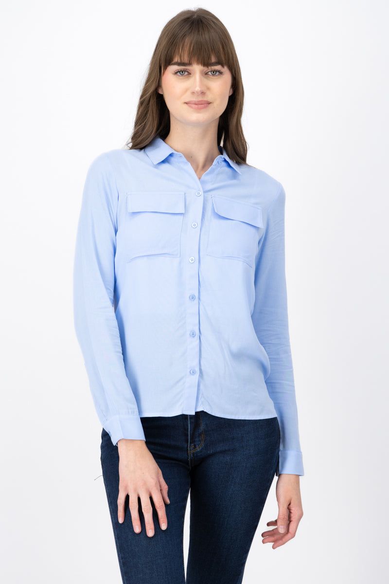 Camisa manga larga detalle bolsas sold by Shasa product image thumbnail 2